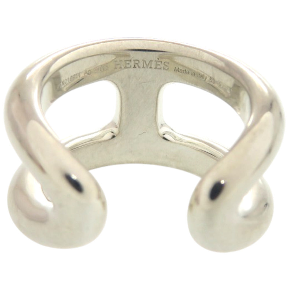 新品同様 エルメス オスモズ PM 25X016911 シルバー925 約13号 シルバー リング 指輪 0580【中古】HERMES