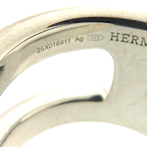 新品同様 エルメス オスモズ PM 25X016911 シルバー925 約13号 シルバー リング 指輪 0580【中古】HERMES