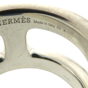 新品同様 エルメス オスモズ PM 25X016911 シルバー925 約13号 シルバー リング 指輪 0580【中古】HERMES
