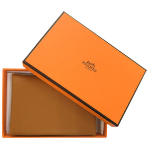 未使用 エルメス カルヴィデュオ ヴォーエプソン ゴールド B刻印 茶 コインケース 財布 0582【中古】HERMES