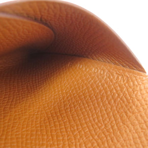 未使用 エルメス カルヴィデュオ ヴォーエプソン ゴールド B刻印 茶 コインケース 財布 0582【中古】HERMES