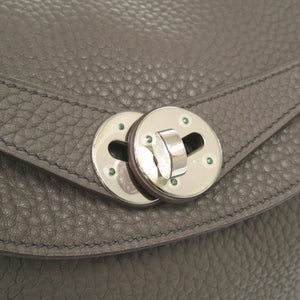 エルメス リンディ26 ヴェルソ トリヨンクレマンス エタン シルバー金具 □O刻印 ハンドバッグ 0595【中古】HERMES