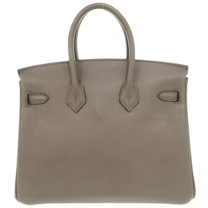 美品 エルメス バーキン25 ヴォースイフト エタン シルバー金具 C刻印(2018年製) ハンドバッグ 0597【中古】HERMES