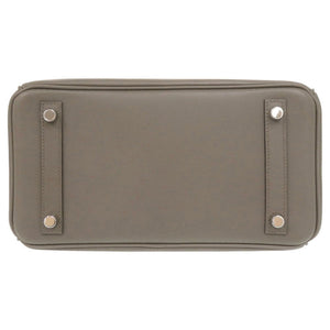 美品 エルメス バーキン25 ヴォースイフト エタン シルバー金具 C刻印(2018年製) ハンドバッグ 0597【中古】HERMES