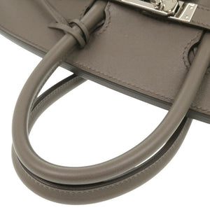 美品 エルメス バーキン25 ヴォースイフト エタン シルバー金具 C刻印(2018年製) ハンドバッグ 0597【中古】HERMES