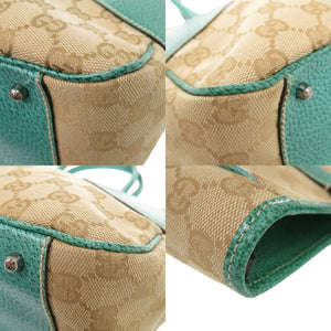 美品 グッチ GGキャンバス ハンドバッグ 113011トートバッグ レザー ベージュ 0600【中古】GUCCI