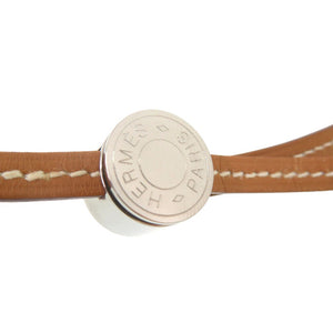 美品 エルメス グローブホルダー セリエ レザー メタル ブラウン 0605【中古】HERMES