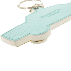 美品 ティファニー タクシー レザー イエロー キーホルダー 0607【中古】TIFFANY&Co.