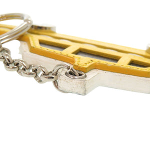 美品 ティファニー タクシー レザー イエロー キーホルダー 0607【中古】TIFFANY&Co.