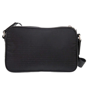 新品同様 エンポリオ アルマーニ イーグルマーク ナイロン ブラック ショルダーバッグ 黒 0610【中古】Emporio Armani