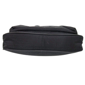 新品同様 エンポリオ アルマーニ イーグルマーク ナイロン ブラック ショルダーバッグ 黒 0610【中古】Emporio Armani