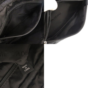 新品同様 エンポリオ アルマーニ イーグルマーク ナイロン ブラック ショルダーバッグ 黒 0610【中古】Emporio Armani