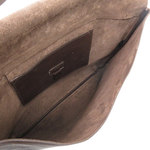 マルベリー ビジネスバッグ A4 書類 レザー ブラウン ゴールド金具 茶 ブリーフケース 0618【中古】MULBERRY