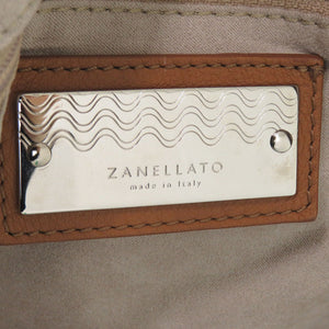 美品 ザネラート 2WAY PVC/レザー ブラウン ボストンバッグ 茶 0622【中古】ZANELLATO