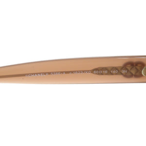 美品 シャネル ココマーク 5386-A プラスチック ベージュ系 サングラス 0628【中古】CHANEL