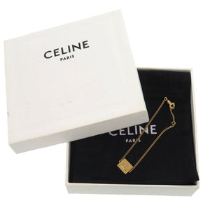 新品同様 セリーヌ アルファベット P イニシャル 46B0P6BRA GP ゴールド ブレスレット 0630【中古】CELINE
