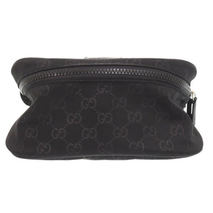 新品同様 グッチ GGナイロン ブラック ショルダーバッグ 黒 0637【中古】GUCCI