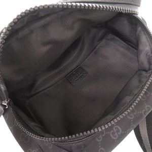 新品同様 グッチ GGナイロン ブラック ショルダーバッグ 黒 0637【中古】GUCCI