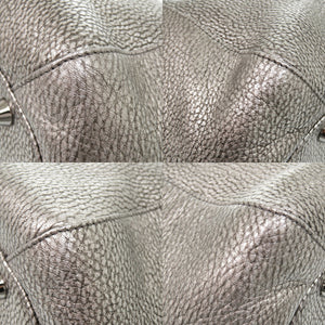 美品 ジミーチュウ レザー シルバー ショルダーバッグ 0639【中古】JIMMY CHOO