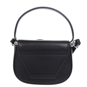 美品 ディーゼル 1DR XS ワンダー X08709 PR818 レザー ブラック ショルダーバッグ 黒 0644【中古】DIESEL