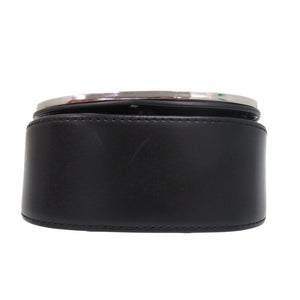 美品 ディーゼル 1DR XS ワンダー X08709 PR818 レザー ブラック ショルダーバッグ 黒 0644【中古】DIESEL