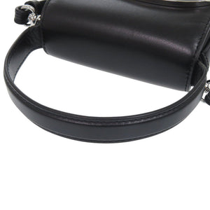 美品 ディーゼル 1DR XS ワンダー X08709 PR818 レザー ブラック ショルダーバッグ 黒 0644【中古】DIESEL