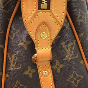 ルイ ヴィトン モノグラム ストレーザPM M51186 モノグラムキャンバス レザー ブラウン LV トートバッグ 0661【中古】LOUIS VUITTON