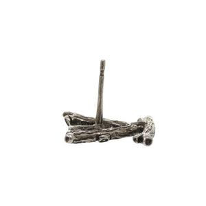 美品 ルイ ヴィトン ブックルLVウッド MP2783 メタル シルバー ピアス LV 0667【中古】LOUIS VUITTON