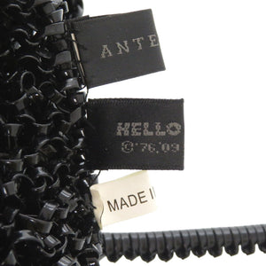 美品 アンテプリマ ハローキティ コラボ PVC h30263f PVC ブラック ハンドバッグ 0670【中古】ANTEPRIMA