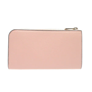 新品同様 ヴァレクストラ Lジップパース L字ファスナー 長財布 カーフ/ソフトカーフスキン ペオニア ピンク 0672【中古】Valextra