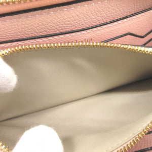 新品同様 ヴァレクストラ Lジップパース L字ファスナー 長財布 カーフ/ソフトカーフスキン ペオニア ピンク 0672【中古】Valextra