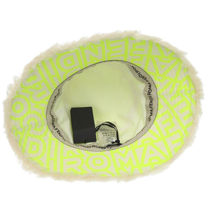 新品同様 フェンディ マークジェイコブス コラボ バケットハット コットン ポリエステル ネオンイエロー 帽子 0673【中古】FENDI