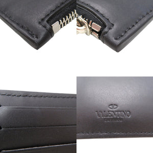 新品同様 ヴァレンティノ ガラヴァーニ カードケース ウォレット 0540LVN コインケース レザー ブラック 0678【中古】Valentino Garavani