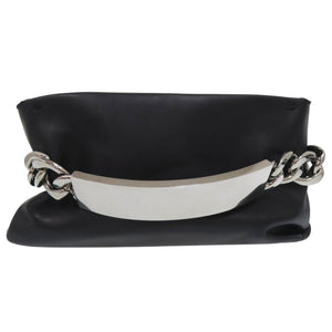 美品 メゾン マルジェラ チェーン 2WAY ショルダーバッグ クラッチバッグ S29WF0041 レザー ネイビー 0681【中古】Maison Margiela