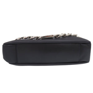 美品 メゾン マルジェラ チェーン 2WAY ショルダーバッグ クラッチバッグ S29WF0041 レザー ネイビー 0681【中古】Maison Margiela