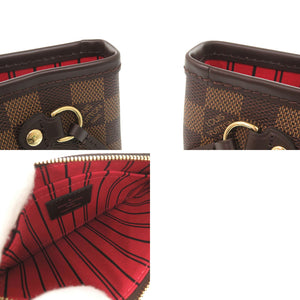 新品同様 ルイ ヴィトン ネヴァーフルPM ポーチ付き ダミエ N41359 ブラウン トートバッグ LV 0701【中古】LOUIS VUITTON