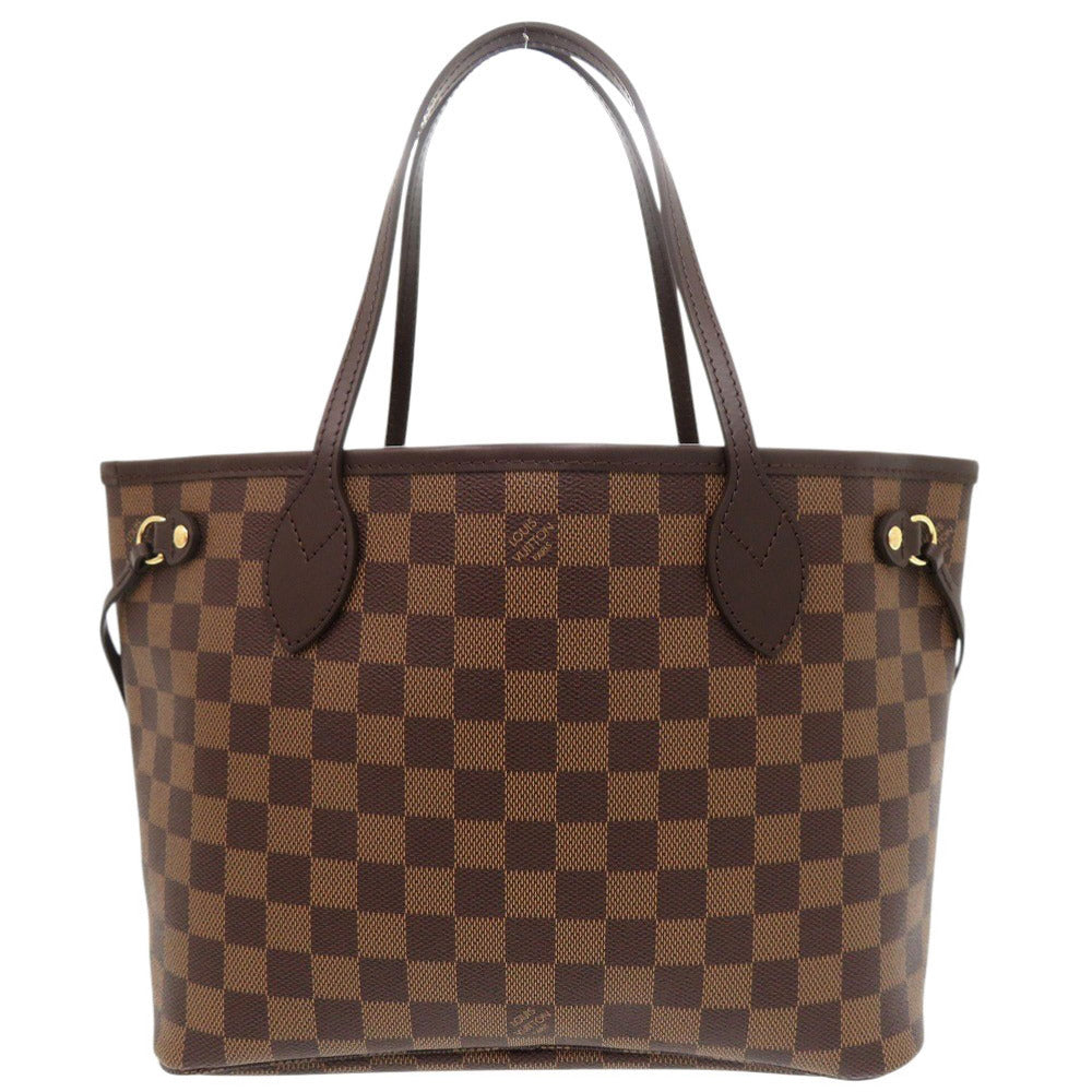 新品同様 ルイ ヴィトン ネヴァーフルPM ポーチ付き ダミエ N41359 ブラウン トートバッグ LV 0701【中古】LOUIS VUITTON