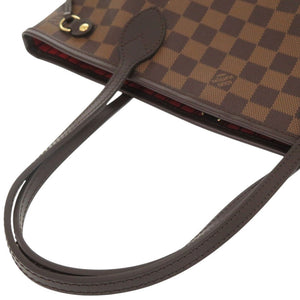 新品同様 ルイ ヴィトン ネヴァーフルPM ポーチ付き ダミエ N41359 ブラウン トートバッグ LV 0701【中古】LOUIS VUITTON