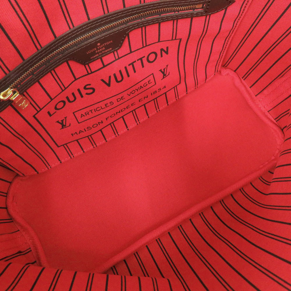 新品同様 ルイ ヴィトン ネヴァーフルPM ポーチ付き ダミエ N41359 ブラウン トートバッグ LV 0701【中古】LOUIS VUITTON