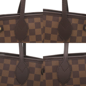 新品同様 ルイ ヴィトン ネヴァーフルPM ポーチ付き ダミエ N41359 ブラウン トートバッグ LV 0701【中古】LOUIS VUITTON