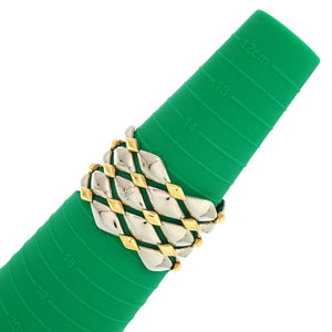 新品同様 ルイ ヴィトン ブレスレット マルタージュ スタッズ R94057 メタル ゴールド 金バングル LV 0705【中古】LOUIS VUITTON