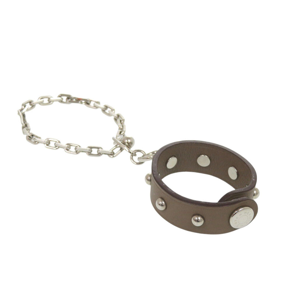 新品同様 エルメス グローブホルダー スイフト エトゥープ キーホルダー ブラウン 0706【中古】HERMES