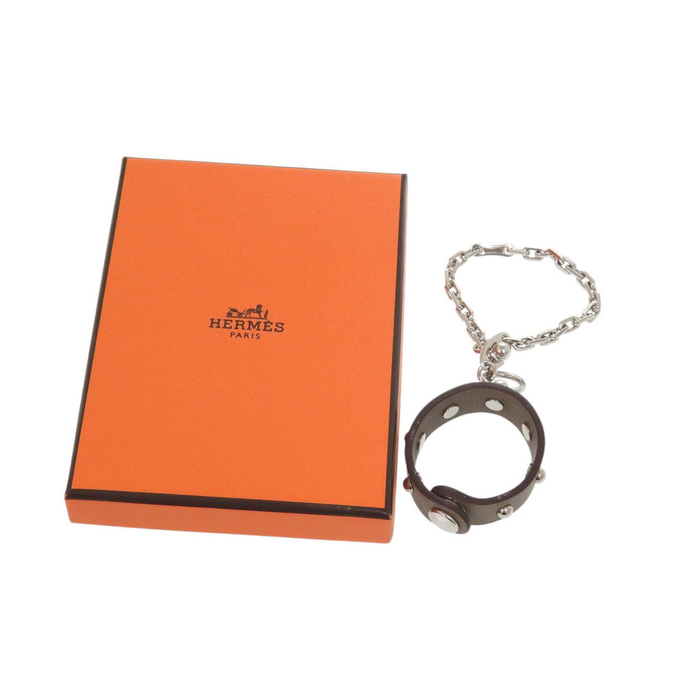 新品同様 エルメス グローブホルダー スイフト エトゥープ キーホルダー ブラウン 0706【中古】HERMES