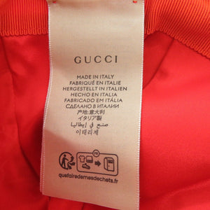 未使用品 グッチ GGマーモントベースボールキャップ 729349 帽子 ウール モヘア レッド 0709【中古】GUCCI