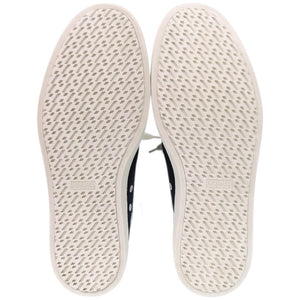 未使用 エルメス キャンバス レザー ネイビー サイズ43 スニーカー 紺 0714 【中古】 HERMES