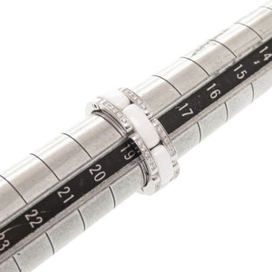 美品 シャネル ウルトラコレクション ミディアム #60 K18WG 750WG ダイヤモンド ホワイトセラミック シルバー ホワイト リング 指輪 ジュエリー 0727【中古】CHANEL