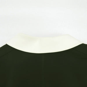 新品同様 ルイ ヴィトン テクニカルジャージー ピーターパンカラードレス スポーティ ハーフファスナー カラビナ FQDR45G72 ナイロン ポリウレタン ブラック LV 0730【中古】LOUIS VUITTON