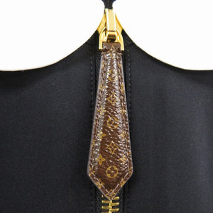 新品同様 ルイ ヴィトン テクニカルジャージー ピーターパンカラードレス スポーティ ハーフファスナー カラビナ FQDR45G72 ナイロン ポリウレタン ブラック LV 0730【中古】LOUIS VUITTON