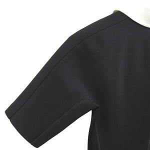 新品同様 ルイ ヴィトン テクニカルジャージー ピーターパンカラードレス スポーティ ハーフファスナー カラビナ FQDR45G72 ナイロン ポリウレタン ブラック LV 0730【中古】LOUIS VUITTON