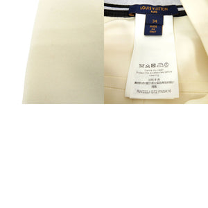 美品 ルイ ヴィトン LVストライプ ペンシルスカート RW222J G72 FNSK10 ナイロン ポリウレタン アイボリー LV 0731【中古】LOUIS VUITTON